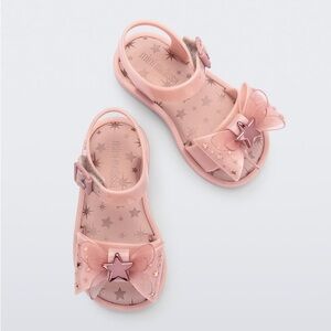 Mini Melissa Mar Sandal in Blush Star - girls’ 7